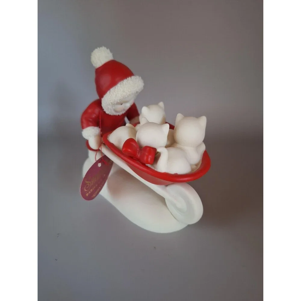 Snow Babies Department 56 Babies on the farm, Kitten Courier